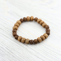 Anchor & Bloom - Lotus & Rudraksha Bracelet