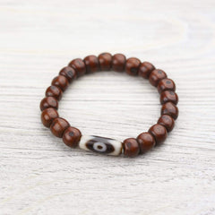 Antique Bodhi and Dzi Bracelet
