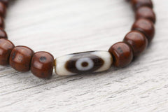 Antique Bodhi and Dzi Bracelet