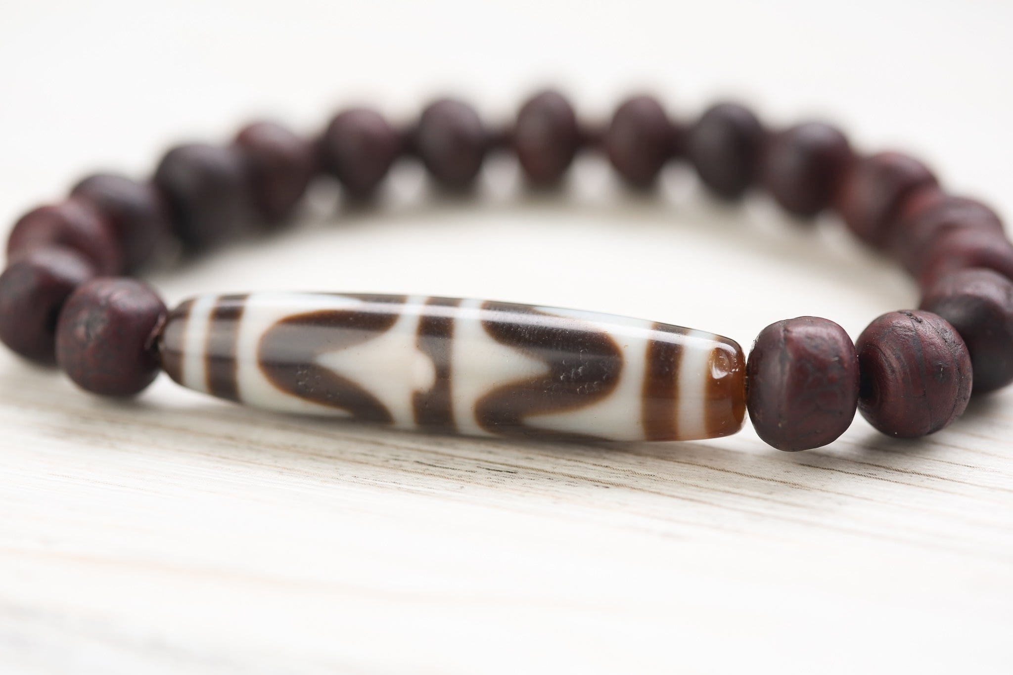 Antique Bodhi Dzi Bracelet