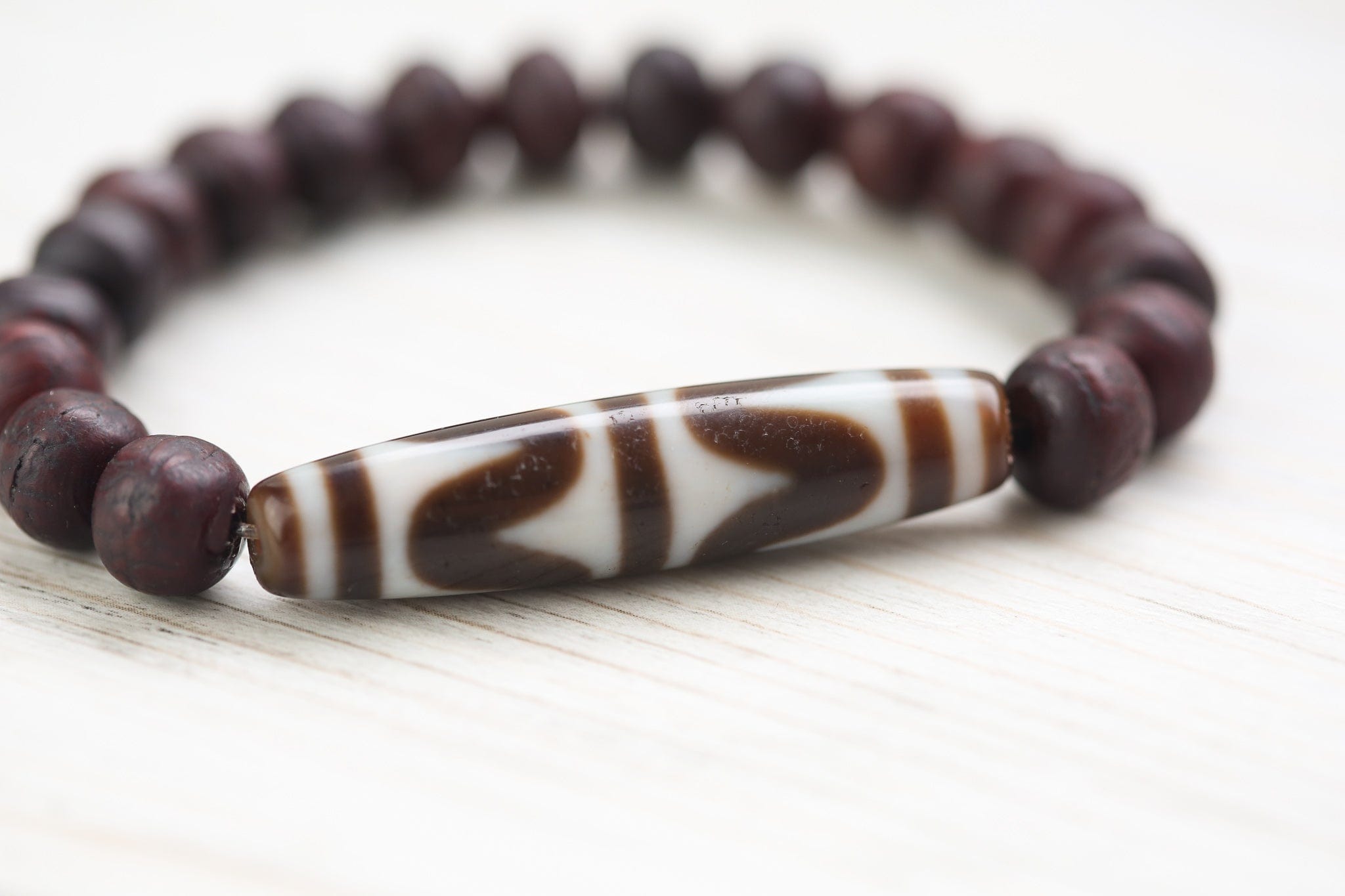 Antique Bodhi Dzi Bracelet