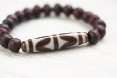 Antique Bodhi Dzi Bracelet