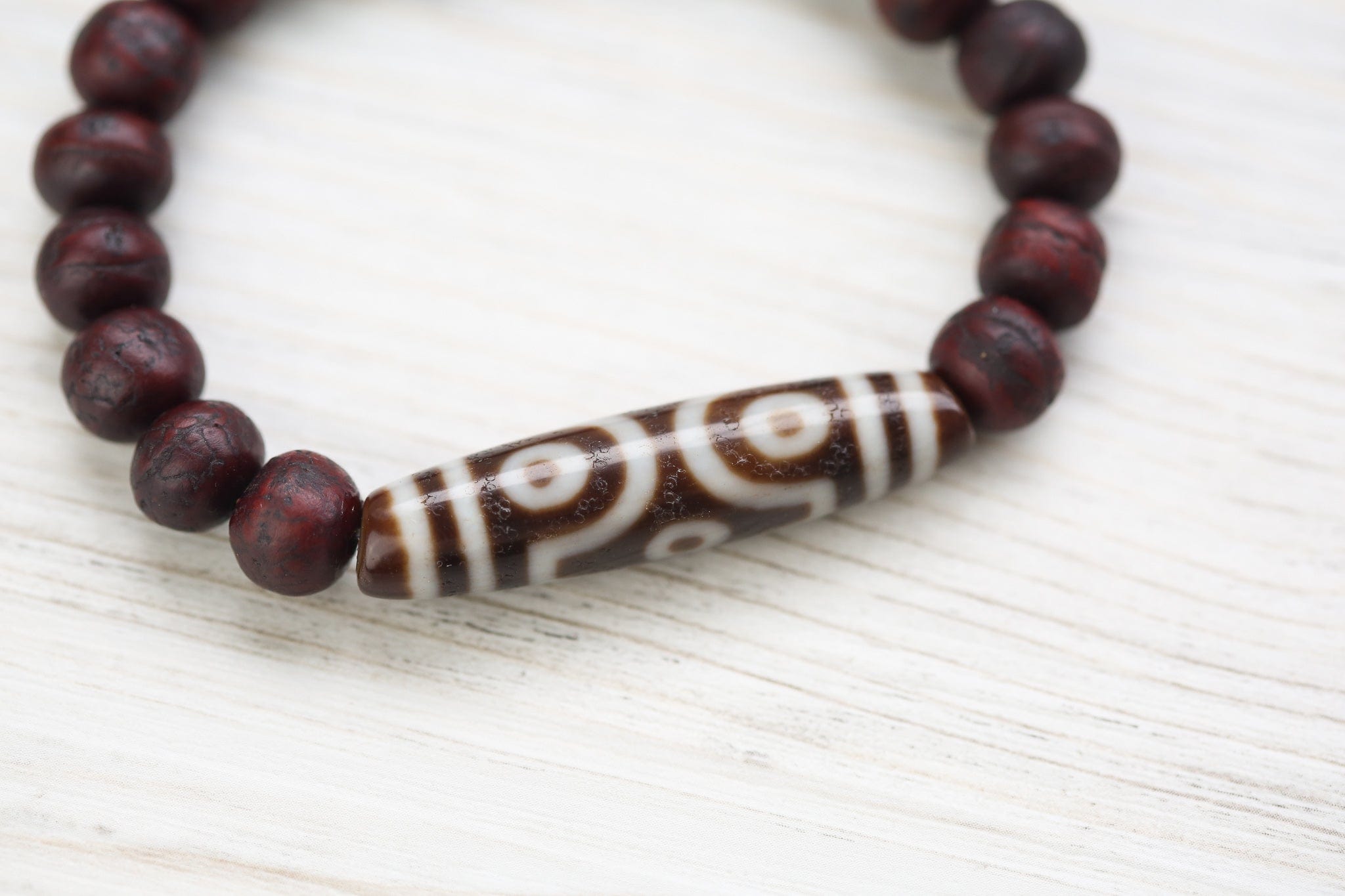 Antique Bodhi Dzi Bracelet