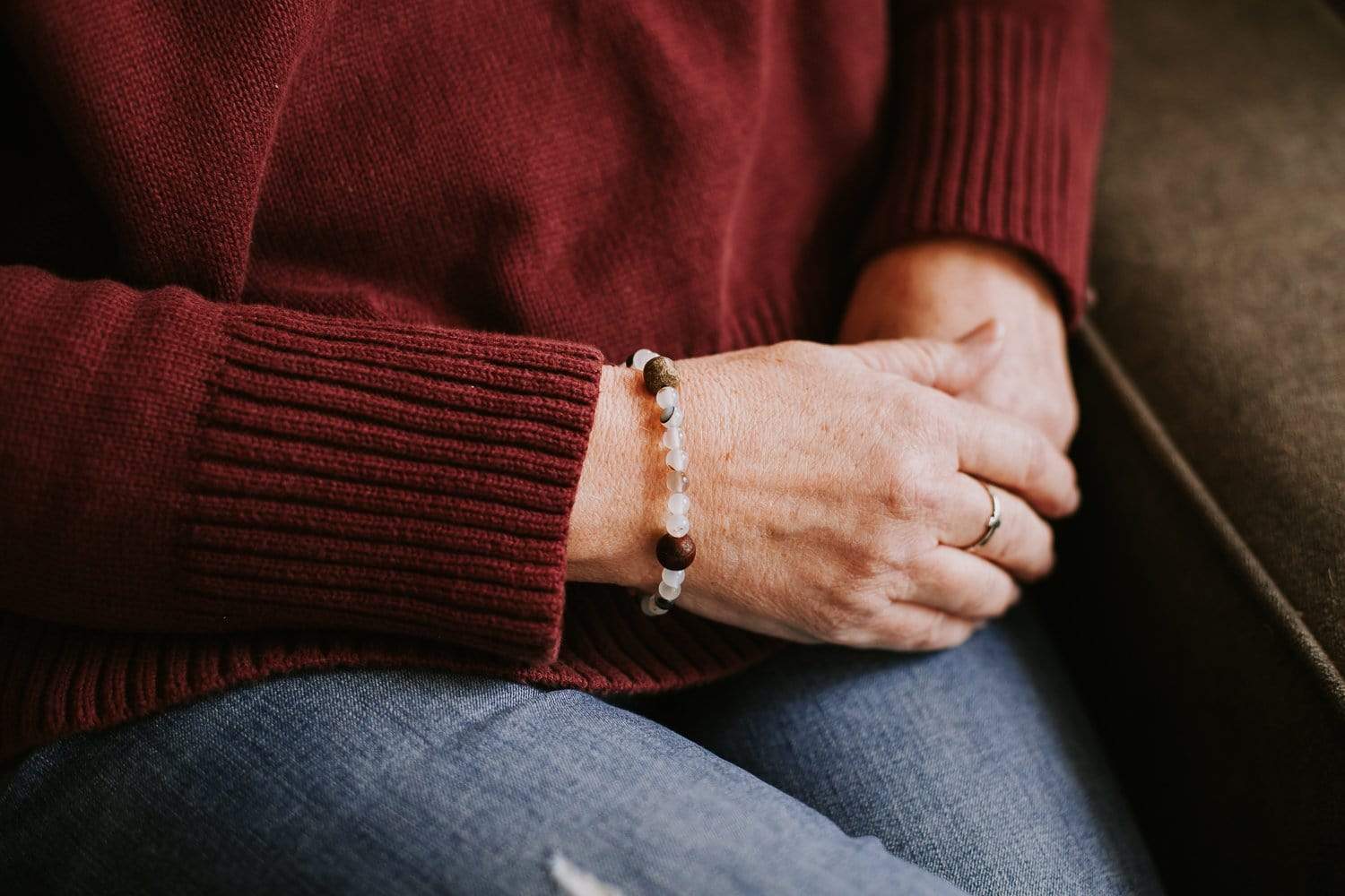 Antique Bodhi & Mastodon Artifact Bracelet