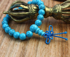 8mm Positive Outlook Howlite Wrist Mala