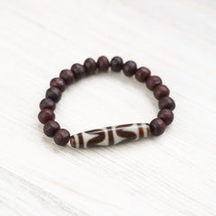 Antique Bodhi Dzi Bracelet